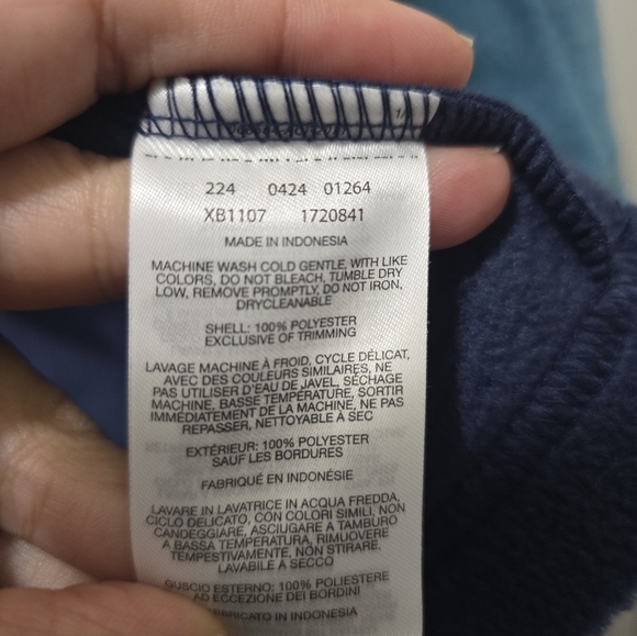 NWT Columbia Two-Tone Blue Fleece Jacket - Picture 7 of 11